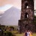 Casaqwa ruins and Mount Mayon
