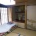 Futons on tatami mat in our ryokan room